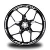 Gri Yamaha MT R25 Takım Jant Sticker Etiket