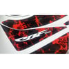 CBF150Honda CBF 150 Kırmızı Fırtına Desenli Sticker Etiket Modeli