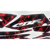 CBF150Honda CBF 150 Kırmızı Fırtına Desenli Sticker Etiket Modeli