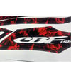 CBF150Honda CBF 150 Kırmızı Fırtına Desenli Sticker Etiket Modeli