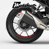 NX500Honda NX500 Jant İçi Yazı Sticker Etiket Modeli Kırmızı Renk