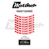 NX500Honda NX500 Jant İçi Yazı Sticker Etiket Modeli Kırmızı Renk