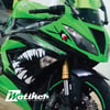 Kawasaki 636 Shark Sticker Etiket Modeli