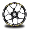 Koyu Sarı Yamaha YZF R25 Takım Jant Sticker Etiket