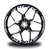 Lacivert Yamaha MT 10 SP Takım Jant Sticker Etiket 