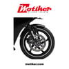 Mobil 1 Motosiklet Amortisör Beyaz Sticker  Etiket 