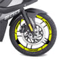 PULSAR RS 200Neon Sarı Bajaj Pulsar RS200 Geniş Jant Sticker Etiket Modeli