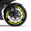 R25Neon Sarı Yamaha YZF R25 Geniş Jant Sticker Etiket Modeli