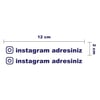 Özel İnstagram Sticker Etiket Modeli Tek Renk