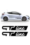 Renault GT Lıne Yazılı Yan Kapı Şerit Sticker Etiket Modeli