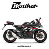 RKS R250 Kırmızı Motosiklet Jant Sticker Etiket Çıkartma Modeli