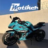 RKSRKS R250 Mavi Shark Köpekbalığı Parçalı Motosiklet Kaplama Modeli