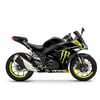 RKS R250 Monster Sarı Parçalı Kaplama Sticker Etiket Modeli