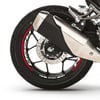 RKSRKS R250 Motosiklet Jant İç ve Dış Set Sticker Etiket Modeli Kırmızı