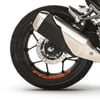 RKSRKS R250 Motosiklet Jant İçi Sticker Etiket Modeli Turuncu