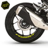 RKSRKS R250 Motosiklet Jant İçi Sticker Etiket Modeli Neon Sarı (Yeşil)