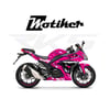 RKS R250 Pembe Shark Köpekbalığı Parçalı Motosiklet Kaplama Modeli