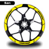 PULSAR RS 200Sarı Bajaj Pulsar RS200 Geniş Jant Sticker Etiket Modeli