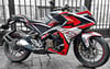 Sarı Bajaj RS200 Kırmızı Beyaz Modeli Sticker Parçalı Kaplama Modeli