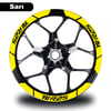 R25Sarı Yamaha YZF R25 Geniş Jant Sticker Etiket Modeli