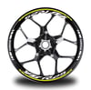 Sarı Yamaha YZF R25 Takım Jant Sticker Etiket 