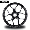 MT-25Siyah Yamaha MT-25 Geniş Jant Sticker Etiket Modeli