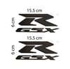 Suzuki GSX-R kabartmalı Damla Sticker Etiket Modeli