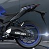 Suzukı Yazılı Beyaz Arka Maşa Sticker Etiket Modeli