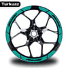 PULSAR RS 200Turkuaz Bajaj Pulsar RS200 Geniş Jant Sticker Etiket Modeli