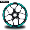 450SRTurkuaz CF MOTO 450 SR Geniş Jant Sticker Etiket Modeli