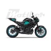 MT-25Yamaha MT-25 K'night Model Parçalı Motosiklet Kaplama Sticker Etiket Modeli Turkuaz Gri Beyaz
