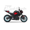 MT-25Yamaha MT-25 K'night Model Parçalı Motosiklet Kaplama Sticker Etiket Modeli Kırmızı Gri Beyaz