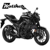 MT-25Yamaha MT-25 Yan Grenaj Orjinal Tasarım Sticker Etiket Modeli Mat Siyah 2019-2025
