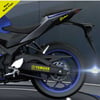 Yamaha Racıng Team Yazılı Neon Sarı Arka Maşa Sticker Etiket Modeli