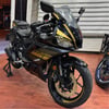 R25YAMAHA YZF-R25 2019-2024 Honeycomb Tasarım Motosiklet Sticker Etiket Modeli Gold