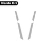 R25Yamaha YZF R25 2019-2024 Ön Kafa Çizgi Sticker Nardo Gri
