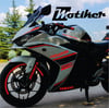 Yamaha YZF R25 Orjinal Neon Turuncu Sticker Etiket Modeli 2017