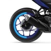 R25Yamaha YZF-R25 Yarım Jant Kaplama Sticker Etiket Modeli Açık Mavi