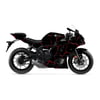 YZF R7Yamaha YZF R7 Sticker Şimşek Desen Kaplama Sticker Etiket Modeli