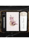 400 ML Otomatik Kilitli Beyaz Termos & Özel Tasarım Defter & Kişiye Özel Touch Pen Kalem Hediye Seti