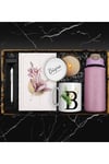 500 ML Deri Kılıflı Cam Matara & Kişiye Özel Kupa & Tasarım Defter & Mum & Touch Pen Kalem Hediye Se