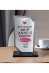 Anneler Gününe Özel Kişiye Özel Kristal Cam Plaket & Kişiye Özel Çelik Termos & Tasarım Defter