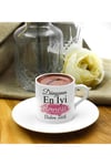 Anneler Gününe Özel Tasarım Fincan & Beyaz Fotoğraf Çerçevesi & Mum & Yıldız Anahtarlık Hediye Seti