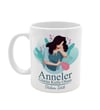 Anneler Gününe Özel Tasarım Kupa & Gümüş Taşlı Melek Kolye