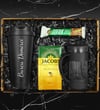 Kişiye Özel 500 ML Çelik Termos & French Press & 250 Gram Jacobs Selection Filtre Kahve & Gofrik Çikolata Hediye Seti