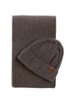 Unisex Atkı, Bere Takımı 2'li Set Slice Bej_GD3501BE