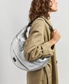 Wouf Omuz Çantası Large Crossbody Bag Quilted Line Silver_WSQ240039