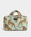 Wouf Makyaj Çantası Large Toiletry Bag Emerald Leopard_TL260002