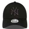 New Era Kadın Şapka New York Yankees Metallic Logo Black_60435260-990