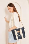 Pupba Omuz Çantası Yaga Tote Bag Lacivert_PUPTOTELACİ